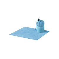 Diamond car cleaning towel and pouch