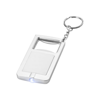 Orcus LED keychain light and bottle opener