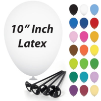 10 Inch Latex Balloons with Cups and Sticks