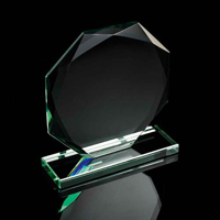 Budget Jade Green Octagan Award, 120mm high