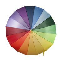 Rainbow polyester umbrella