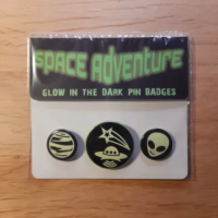 Glow in dark badges