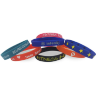 Single Colour Wristband - Debossed/Sunken with Colour Fill In