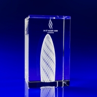 Rectangle Crystal Award 120x60x60