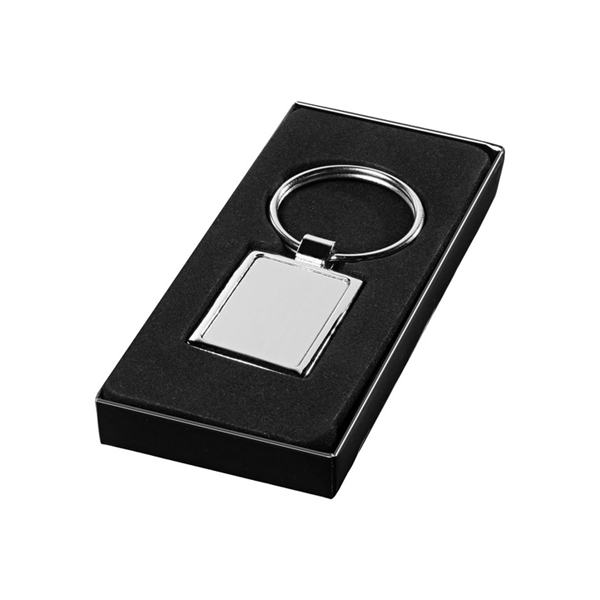 Sergio Rectangular Metal Keychain | Merchandise Ltd