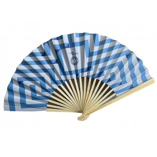 Hand Held Fan - Paper Fan with bamboo frame.