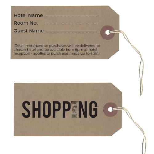 Card Luggage Tag with String