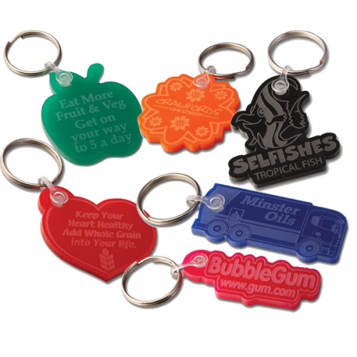 Coloured Acrylic Keyrings