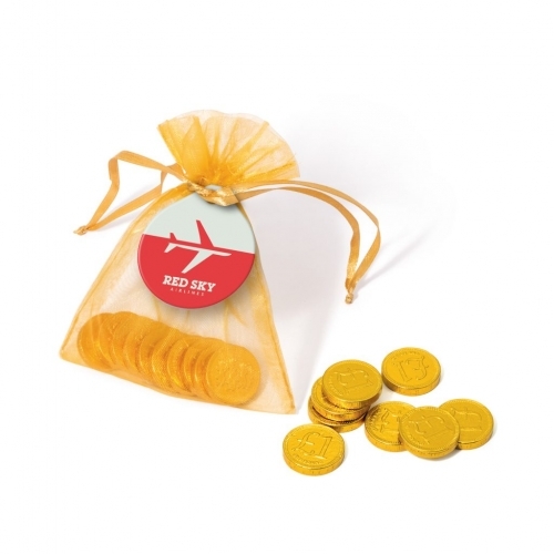 Organza Bag - Chocolate Coins